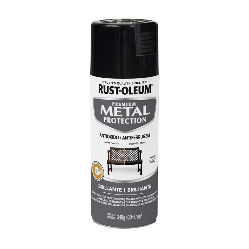 Metal Protec Brillante Negro 340 Gr